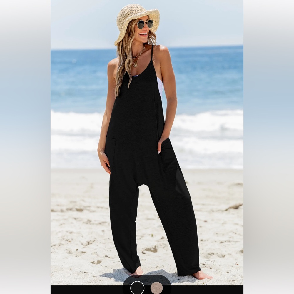 Fashion black romper EUC, cotton/spandex
Ready to go anywhere! - Picture 5 of 7